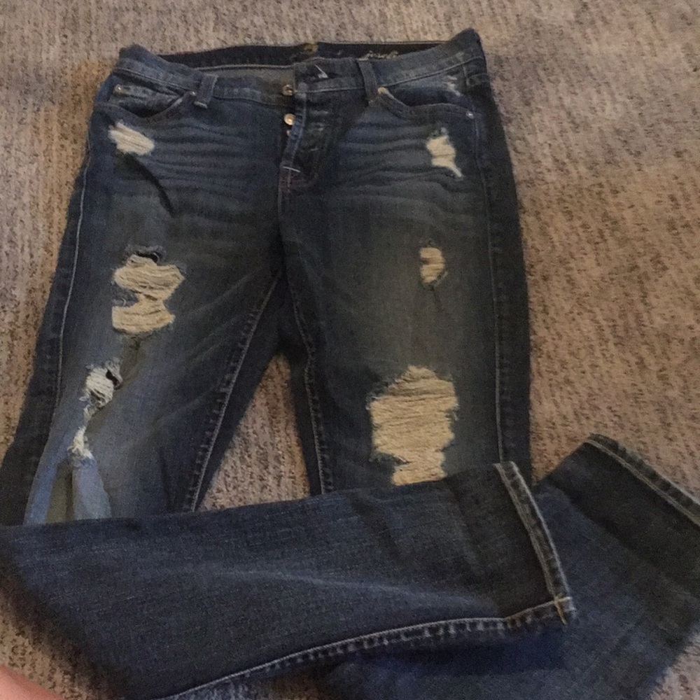 7 for all mankind distressed jeans